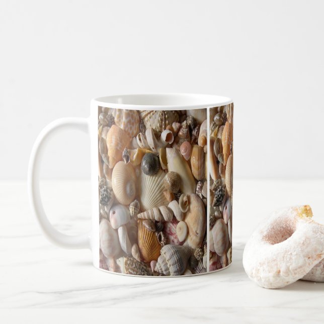 Mug coquillages (Avec donut)