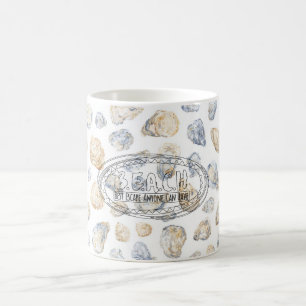 Mug Coquillages Bleus de Plage