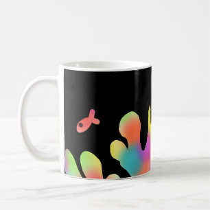 Mug Corail néon et poisson