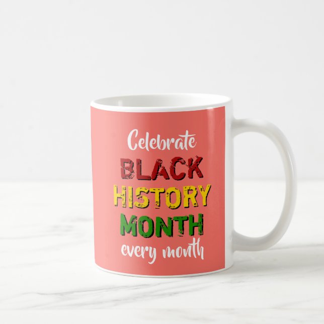 Mug Corail | Verset biblique | MOIS D'HISTOIRE NOIRE (Droite)