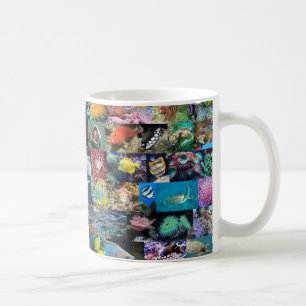 Mug Coral Reef tendance Marine Life Poissons Animaux P