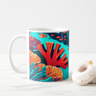 Mug Coraux rouges et oranges