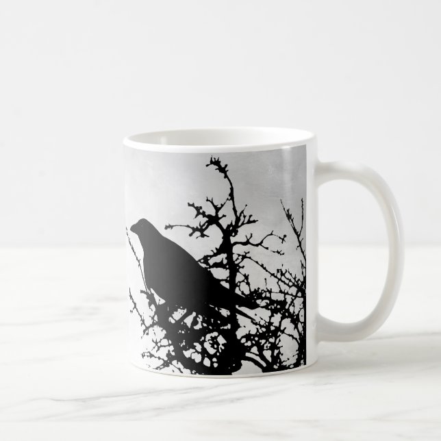 Mug Corbeau de corneille de la conception 43 (Droite)