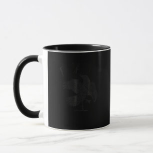 Mug Corbeau, F-Caw-F Drôle Oiseau Esthétique Décontrac