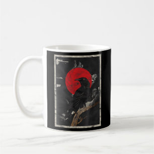 Mug Corbeau noir corbeau rouge lune
