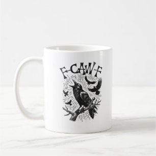 Mug Corbeau Rétro Drôle F-Caw-F