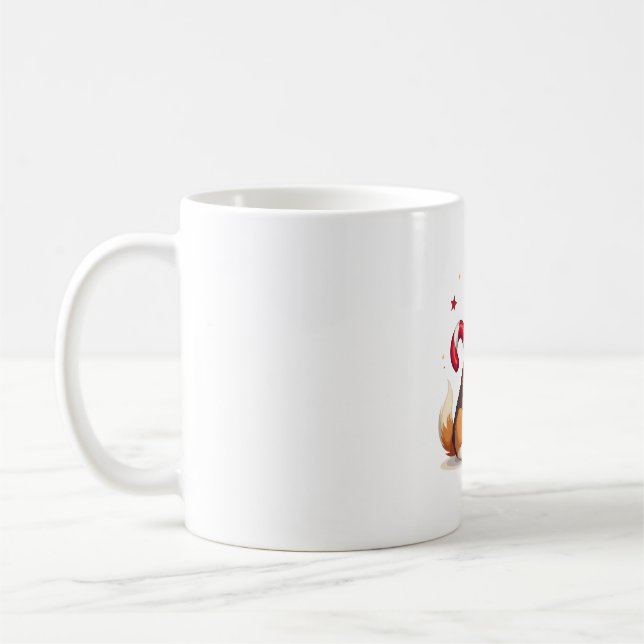 Mug Corgi Candy Cane Joy (Gauche)