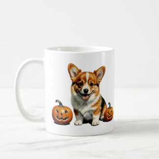 Mug Corgi citrouille Patch