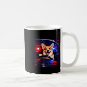 Mug Corgi drôle conduisant un mème de chien conduisant