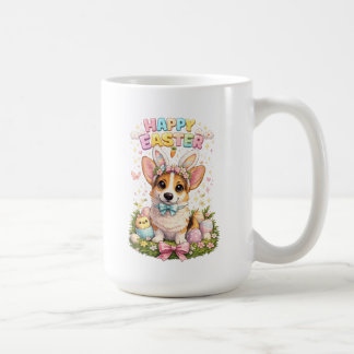 Mug Corgi Joyeuses Pâques – Chien aux oreilles de