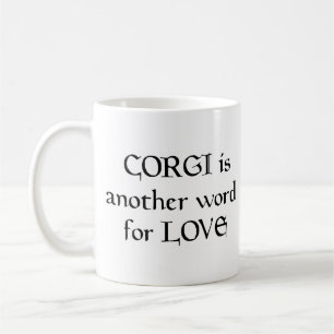 Mug corgi mot café muette