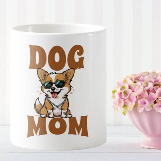 Mug Corgi personnalisées Chien Maman Texte personnalis (Créateur téléchargé)