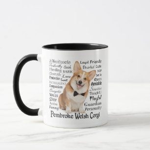 Mug Corgi Traits Musique