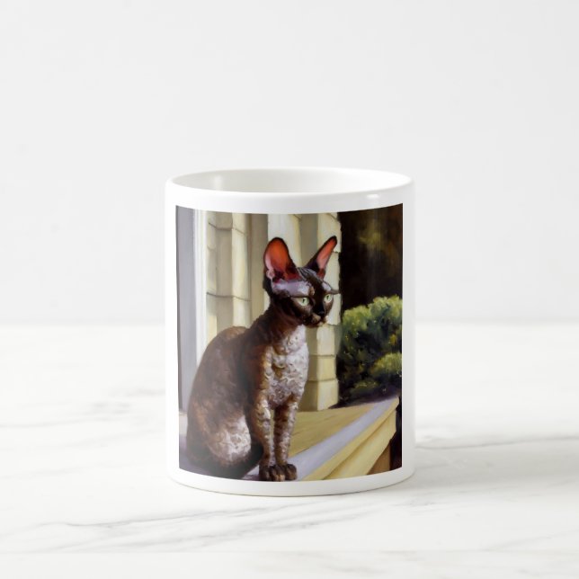 Mug Cornish Rex Cat (Centre)