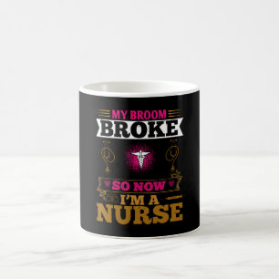 Mug Corona Nurses - Mon Broom Broke