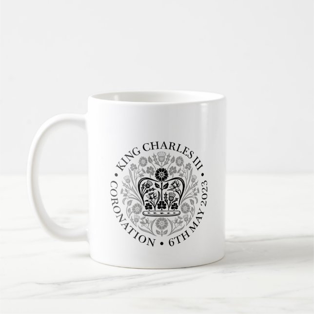 Mug Coronation britannique du roi III Charles (Gauche)