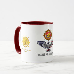 Mug Corps des transports de l'Armée de terre Ancien a