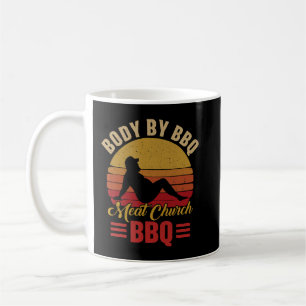 Mug Corps Homme Par BBQ Viande Vintage Eglise Grilling