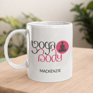 Mug Corps Personnalisé De Yoga Avec Pose De Yoga Graph