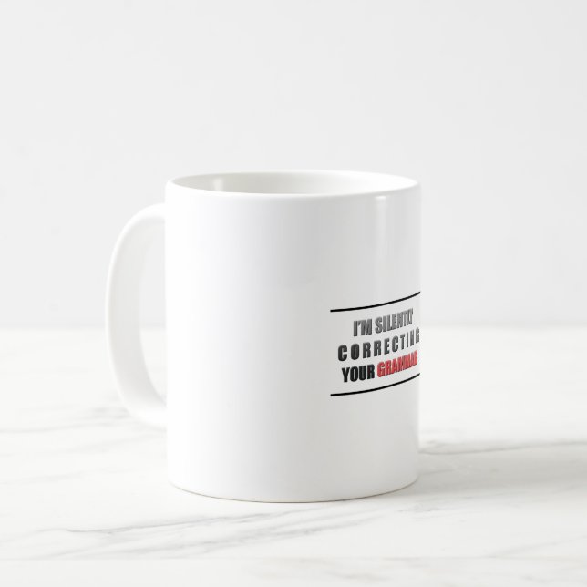 Mug Correction de la grammaire (Devant gauche)