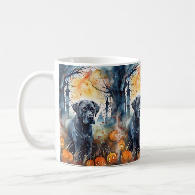 Mug Corso De Canne D'Halloween Avec Peur Citrouille (Gauche)