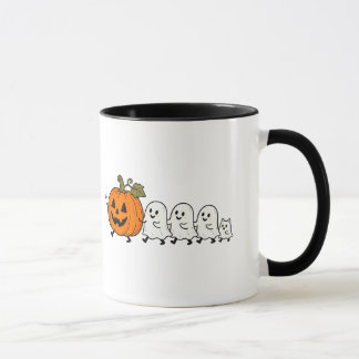 Mug Cortège de fantômes mignons Halloween Chat Tumbler