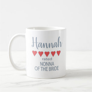 Mug Cortège de mariage et de noce 5 Cœur Nonna de la m