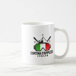 Mug Cortina D'ampezzo Italie Station de ski Rétro