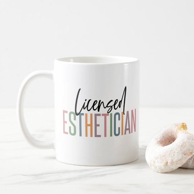 Mug Cosmetologue esthétique agréé (Avec donut)