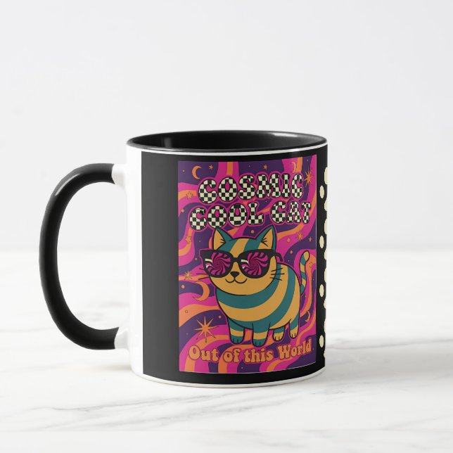 Mug Cosmic Glacière Cat Retro - 80s/90s Style de dessi (Gauche)