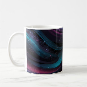 Mug 🌌 Cosmic Swirls: Galaxy-Inspired Abstract Design