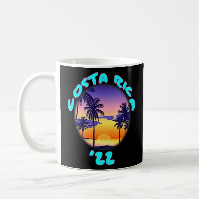 Mug Costa Rica 2022 Tropical Trip Sunset (Gauche)