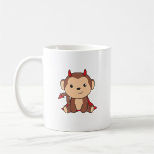 Mug Costume de sorcière singe Halloween mignonne diabl