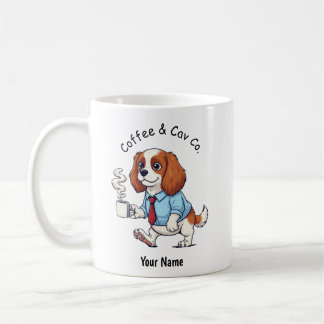 Mug Costume de travail amusant Cavalier King Charles C