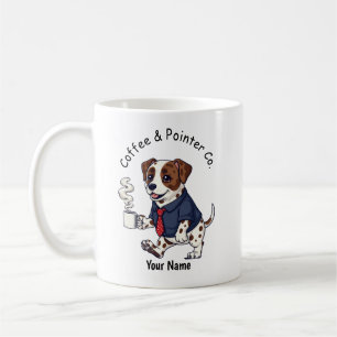 Mug Costume de travail drôle pour chien Pointer Café