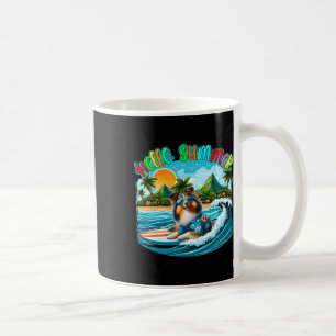 Mug Costume d'été Sheltie Lunettes de soleil Surfant s