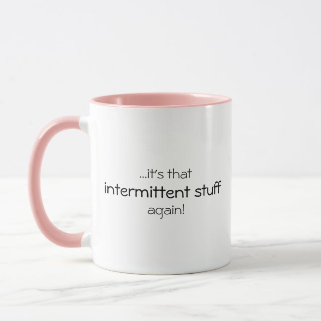 Mug Costume intermittent Drôle Citation Café (Gauche)