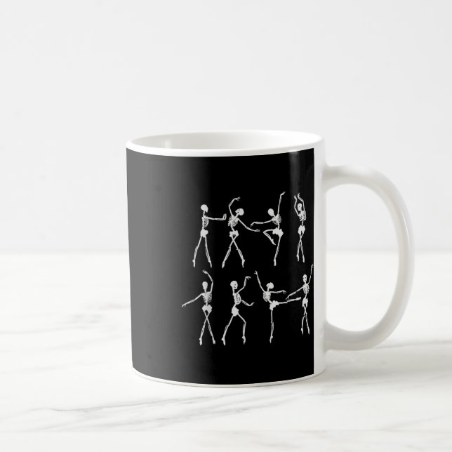 Mug Costume squelette Ballerinas Ballet Dance mignonne (Droite)