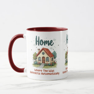 Mug Cosy Cottagecore Home Whimsical House Art