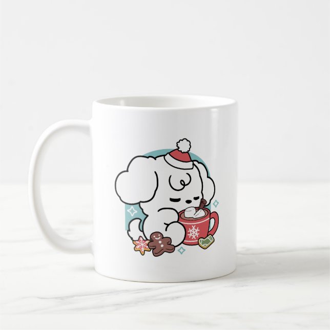 Mug Cosy Puppy Dreams - Chocolat chaud et Noël (Gauche)