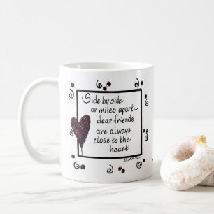 Mug côte à côte, Nous sommes amis, poème, texte