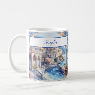Mug Côte d'Amalfi Carreaux bleus Italie