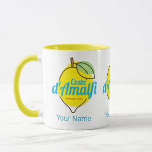 Mug Côte d'Amalfi Lemon Italie Vintage Costa d'Amalfi