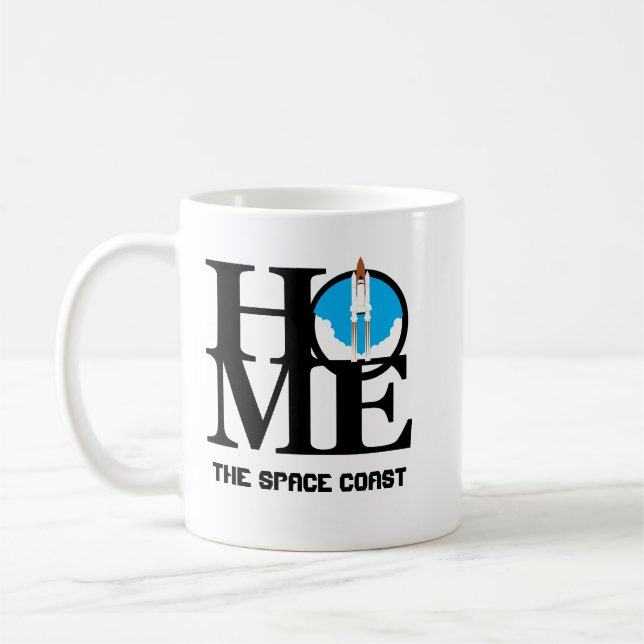 Mug Côte de l'espace de la Floride À LA MAISON (Gauche)