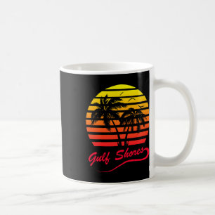Mug Côte du Golfe Alabyma 80s Plage d'été Palm Tree So