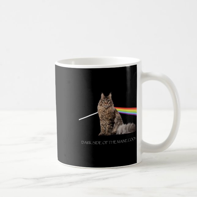 Mug Côté Sombre De L'Amoureux des chats Du Maine Coon (Droite)