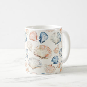 Mug Côtière rustique - Coquillages, Starfish, Reef (21