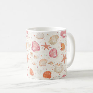 Mug Côtière rustique - Coquillages, Starfish, Reef (28