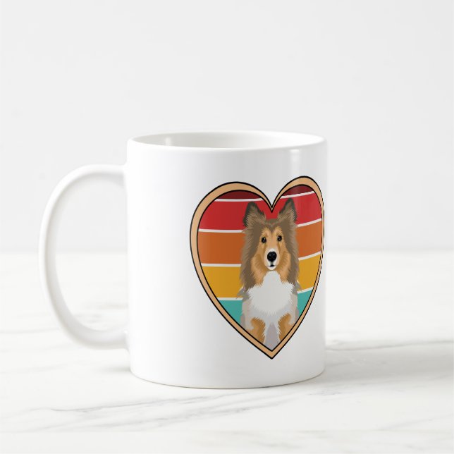 Mug Coton brut Collie (Gauche)
