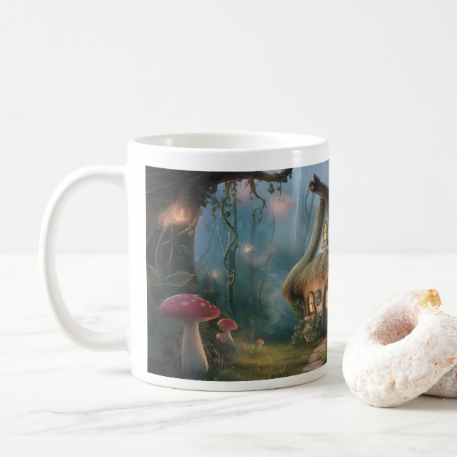 Mug Cottage Forêt Whimsical (Avec donut)
